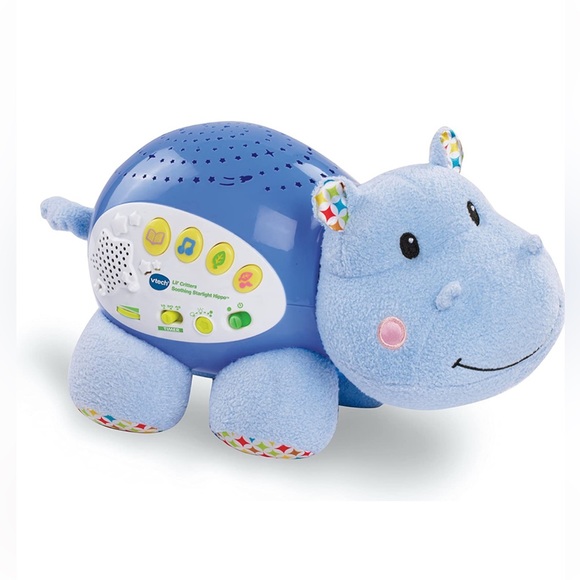 VTech Baby Lil' Critters Soothing Starlight Hippo, Blue - Picture 6 of 8